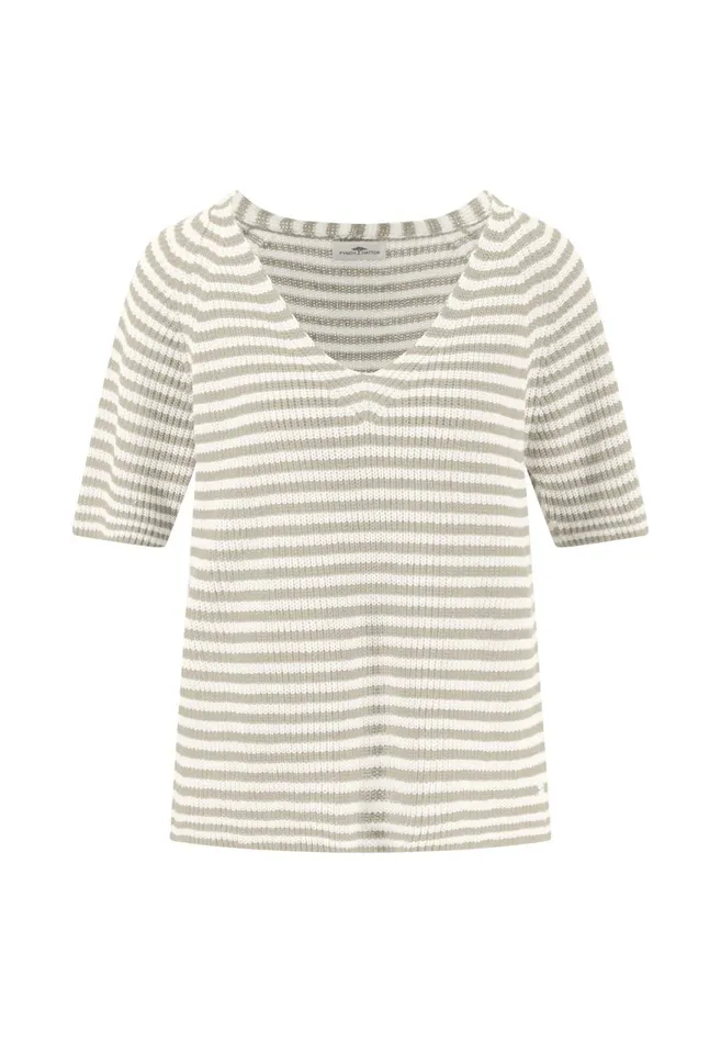 FYNCHHATTON Knitting Sweaters Made Of Linen Cotton Mix Summer Redsandlight Blue Women Sweater