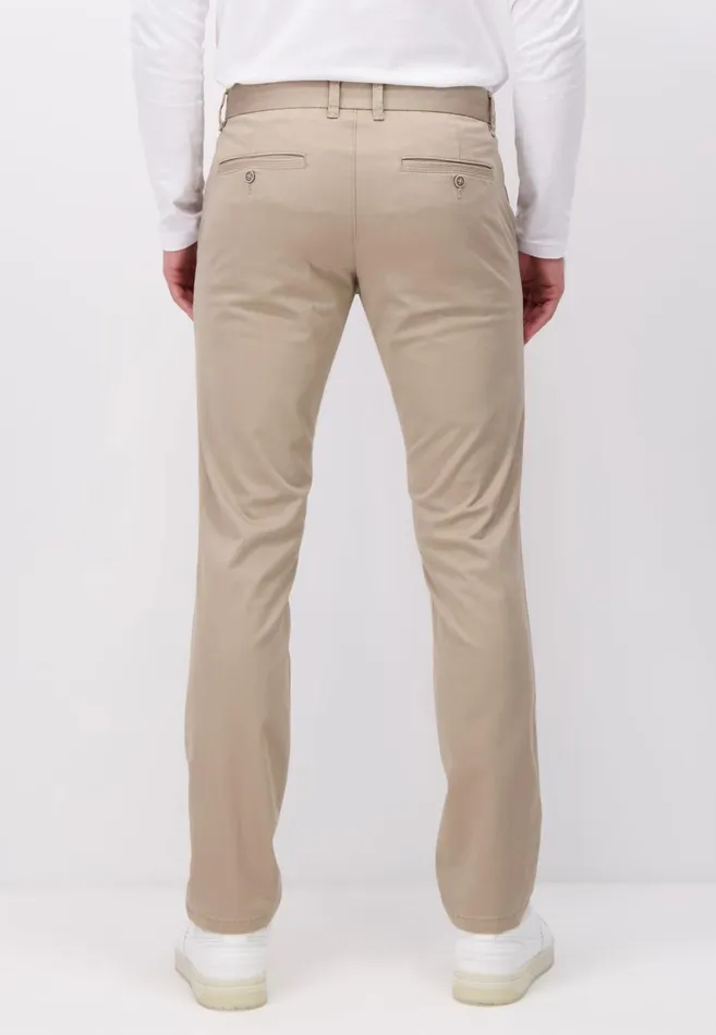 FYNCHHATTON Legere Chino Pants Made Of Cotton Mix Dark Navybeigeolive Men Pants