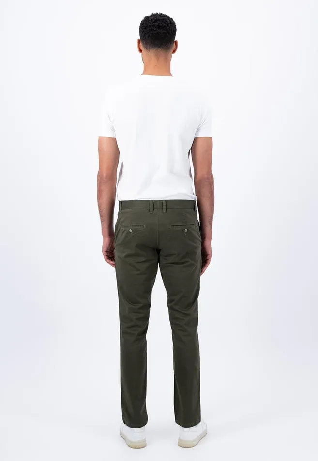 FYNCHHATTON Legere Chino Pants Made Of Cotton Mix Dark Navybeigeolive Men Pants