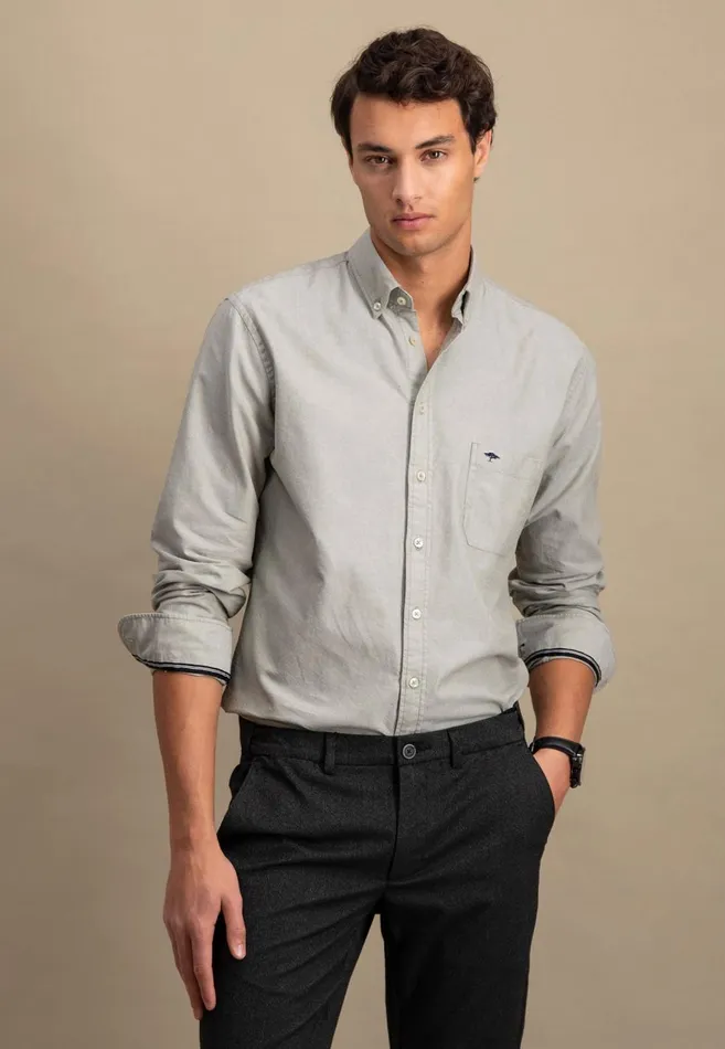 FYNCHHATTON Oxford Shirt Made Of Cotton Light Khakinavycloud Bluewhitepale Blush Men Shirts FYNCHHATTON Oxford Shirt Made Of Cotton Light Khakinavycloud Bluewhitepale Blush Men Shirts