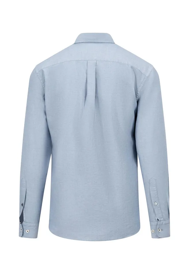 FYNCHHATTON Oxford Shirt Made Of Cotton Light Khakinavycloud Bluewhitepale Blush Men Shirts