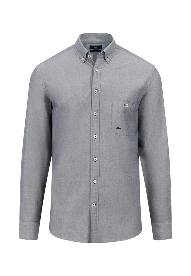 FYNCHHATTON Oxford Shirt Made Of Cotton Light Khakinavycloud Bluewhitepale Blush Men Shirts