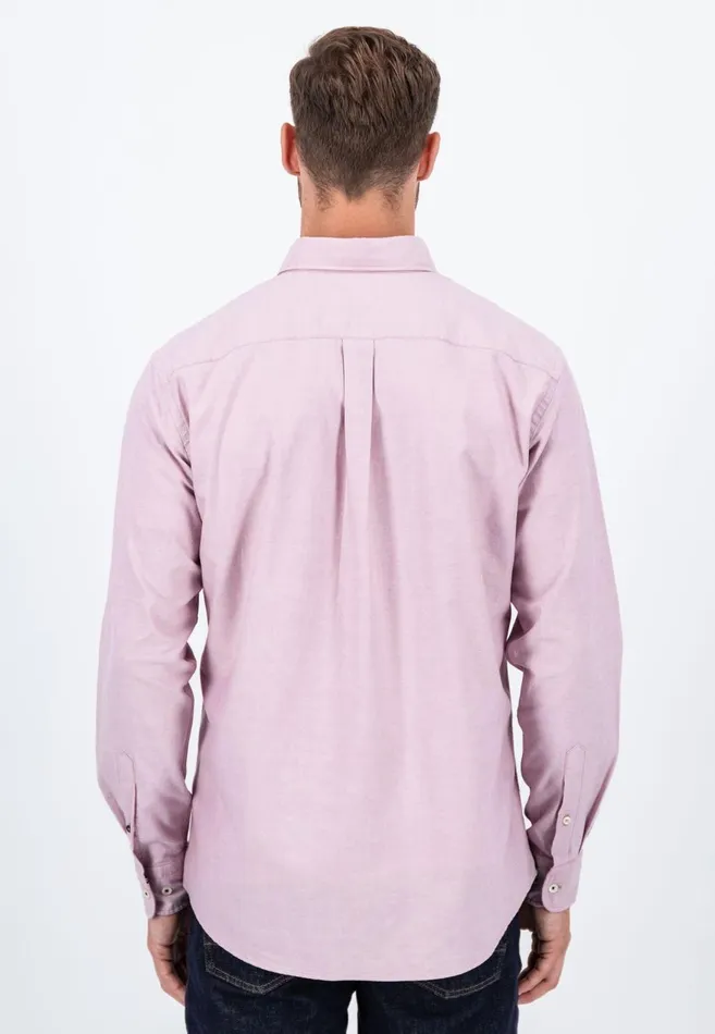FYNCHHATTON Oxford Shirt Made Of Cotton Light Khakinavycloud Bluewhitepale Blush Men Shirts