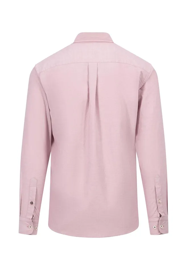 FYNCHHATTON Oxford Shirt Made Of Cotton Light Khakinavycloud Bluewhitepale Blush Men Shirts