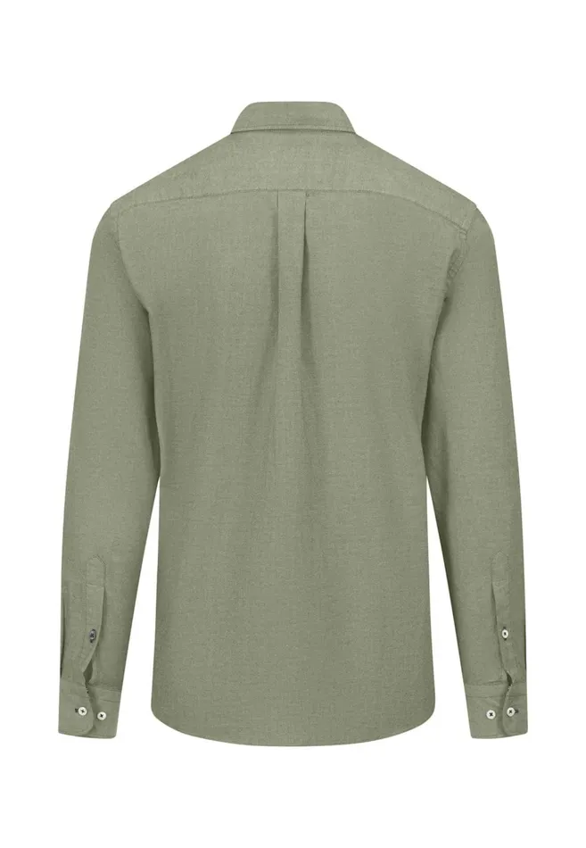 FYNCHHATTON Oxford Shirt Made Of Cotton Light Khakinavycloud Bluewhitepale Blush Men Shirts
