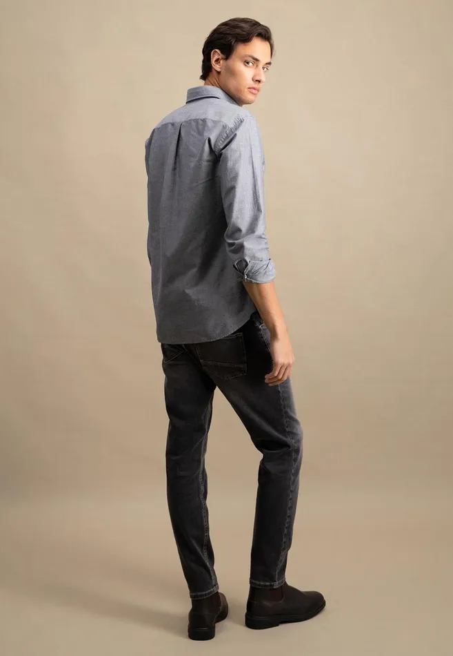 FYNCHHATTON Oxford Shirt Made Of Cotton Light Khakinavycloud Bluewhitepale Blush Men Shirts