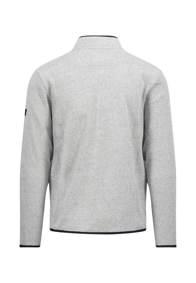 FYNCHHATTON Part Jacket With Standup Collar And Contrast Details Light Graynavy Men Cardigan