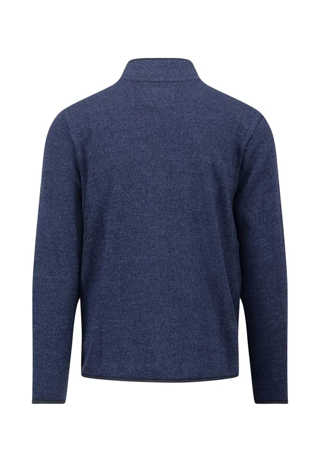 FYNCHHATTON Part Jacket With Standup Collar And Contrast Details Light Graynavy Men Cardigan