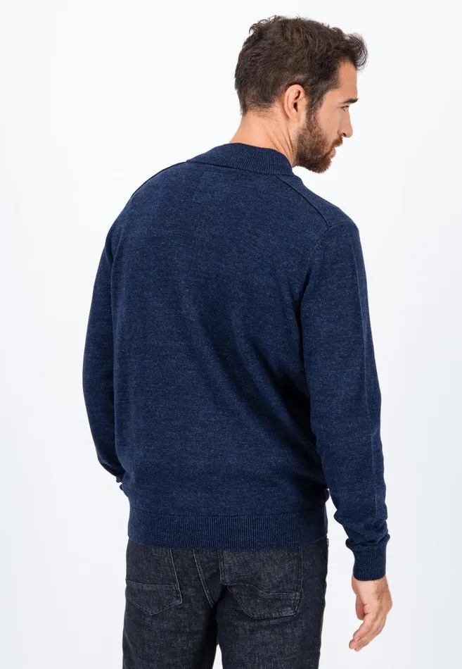 FYNCHHATTON Parting Jacket Made Of Cotton With Push Buttons Navylight Gray Men Cardigan