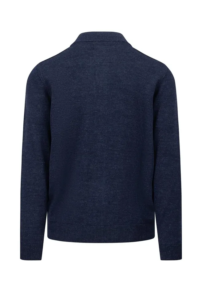 FYNCHHATTON Parting Jacket Made Of Cotton With Push Buttons Navylight Gray Men Cardigan