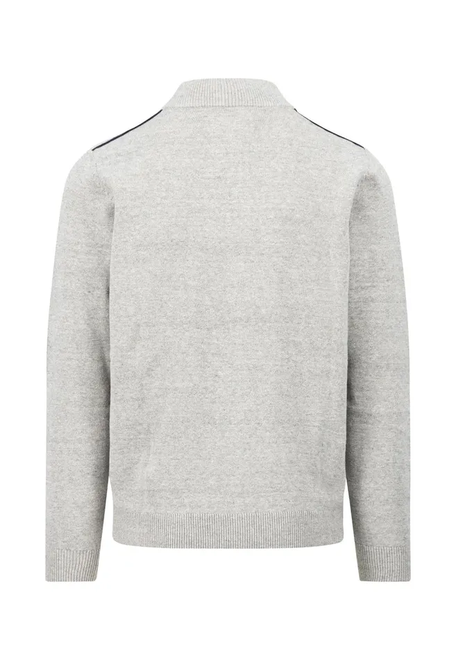 FYNCHHATTON Parting Jacket Made Of Cotton With Push Buttons Navylight Gray Men Cardigan