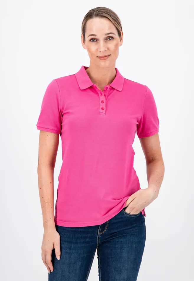 FYNCHHATTON Polo Shirt Made Of Cotton Mix Elegant Pinkwhitedusty Roseroyal Bluefaded Lavenderaqua Seanavymodern Plum Women Polo Shirt