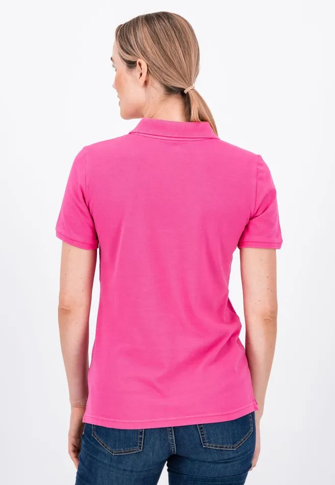 FYNCHHATTON Polo Shirt Made Of Cotton Mix Elegant Pinkwhitedusty Roseroyal Bluefaded Lavenderaqua Seanavymodern Plum Women Polo Shirt