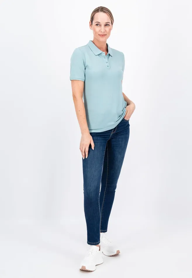 FYNCHHATTON Polo Shirt Made Of Cotton Mix Elegant Pinkwhitedusty Roseroyal Bluefaded Lavenderaqua Seanavymodern Plum Women Polo Shirt