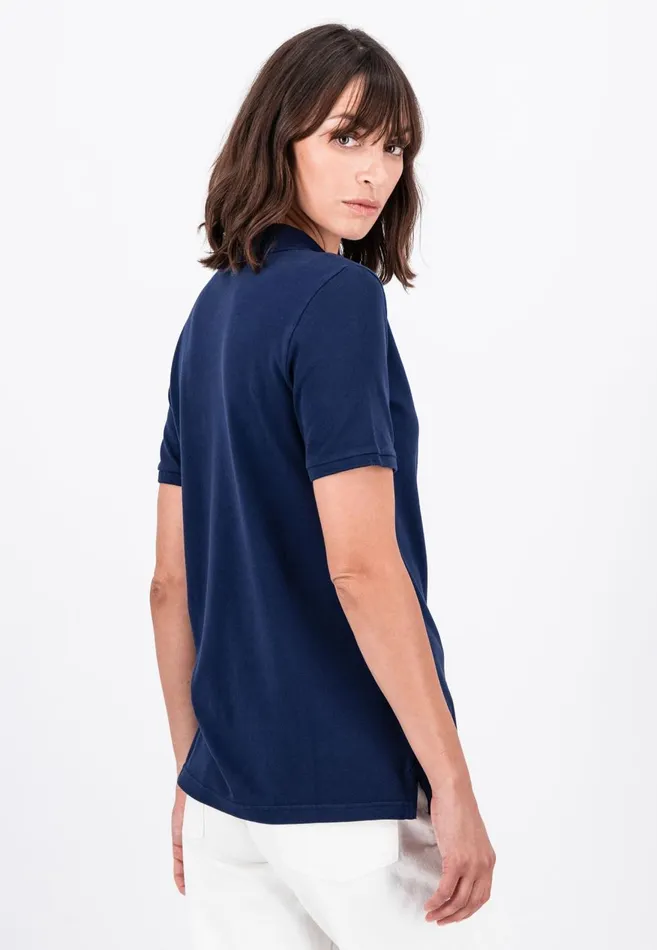FYNCHHATTON Polo Shirt Made Of Cotton Mix Elegant Pinkwhitedusty Roseroyal Bluefaded Lavenderaqua Seanavymodern Plum Women Polo Shirt