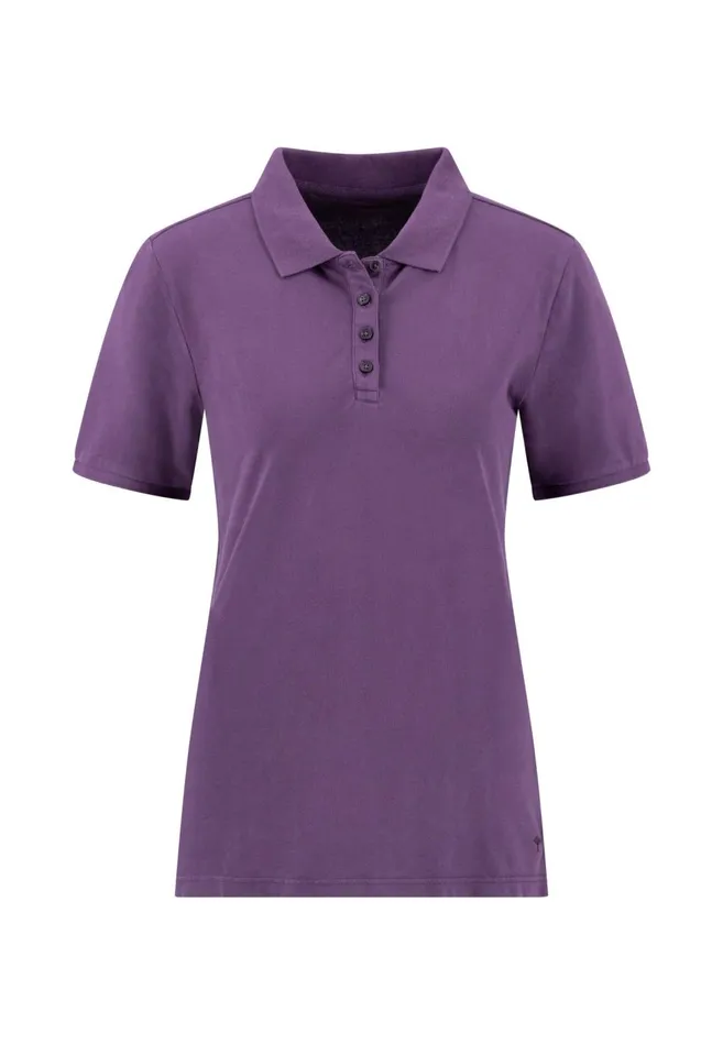FYNCHHATTON Polo Shirt Made Of Cotton Mix Elegant Pinkwhitedusty Roseroyal Bluefaded Lavenderaqua Seanavymodern Plum Women Polo Shirt