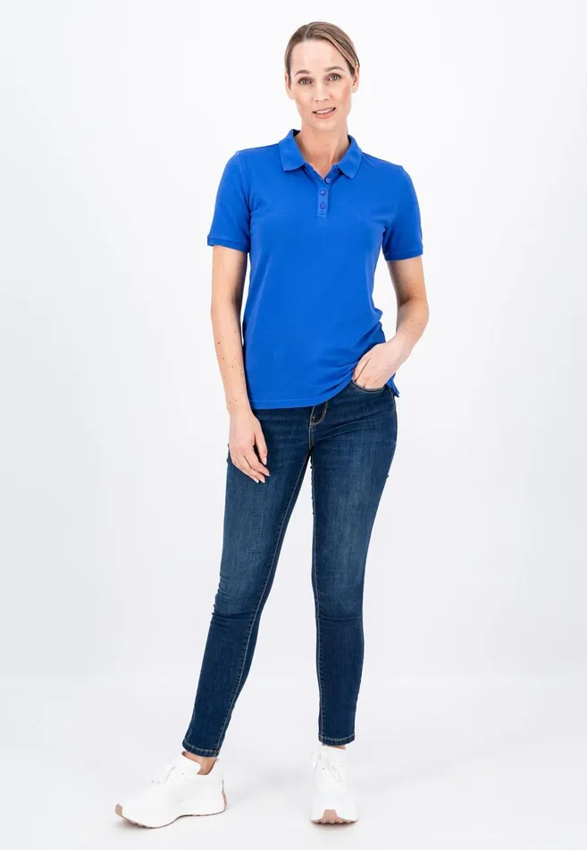 FYNCHHATTON Polo Shirt Made Of Cotton Mix Elegant Pinkwhitedusty Roseroyal Bluefaded Lavenderaqua Seanavymodern Plum Women Polo Shirt