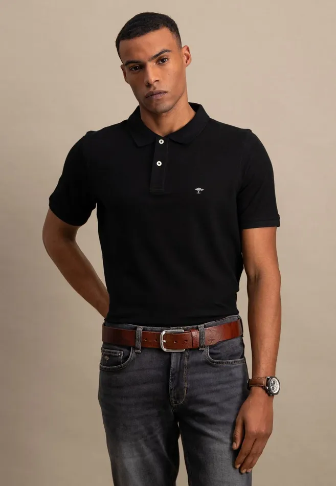 FYNCHHATTON Polo Shirt Made Of Premium Cotton Blackpacificmidnightasphaltnavywhite Men Polo Shirt FYNCHHATTON Polo Shirt Made Of Premium Cotton Blackpacificmidnightasphaltnavywhite Men Polo Shirt
