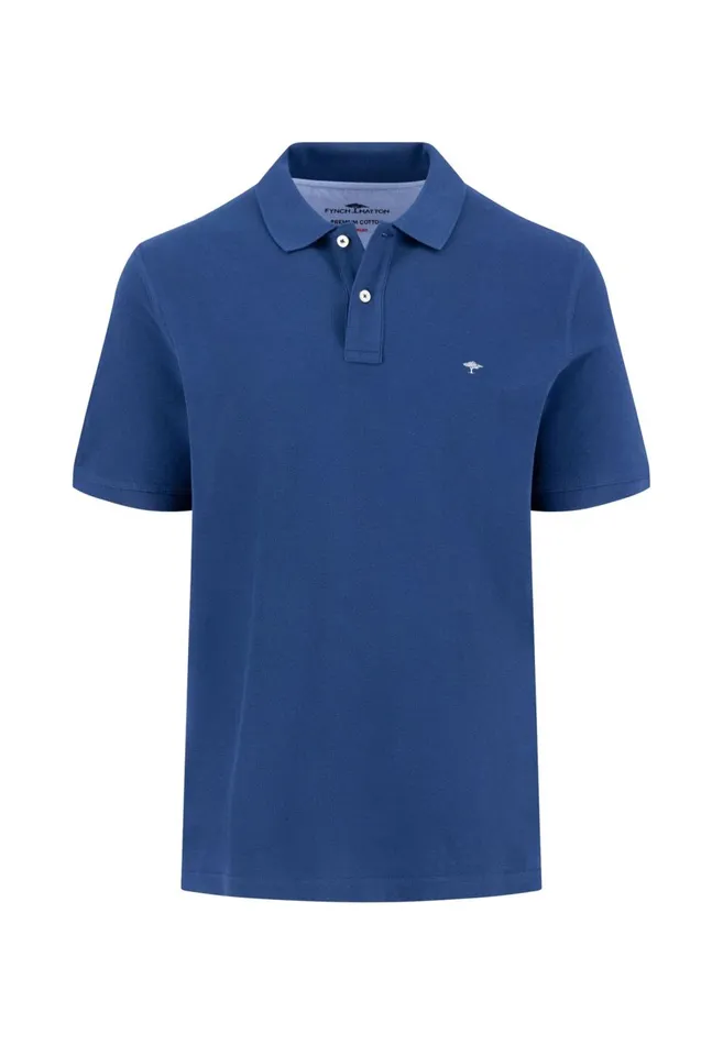 FYNCHHATTON Polo Shirt Made Of Premium Cotton Blackpacificmidnightasphaltnavywhite Men Polo Shirt
