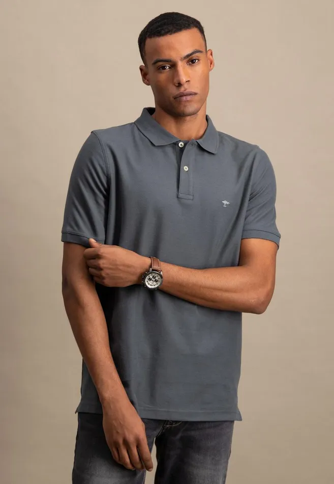 FYNCHHATTON Polo Shirt Made Of Premium Cotton Blackpacificmidnightasphaltnavywhite Men Polo Shirt