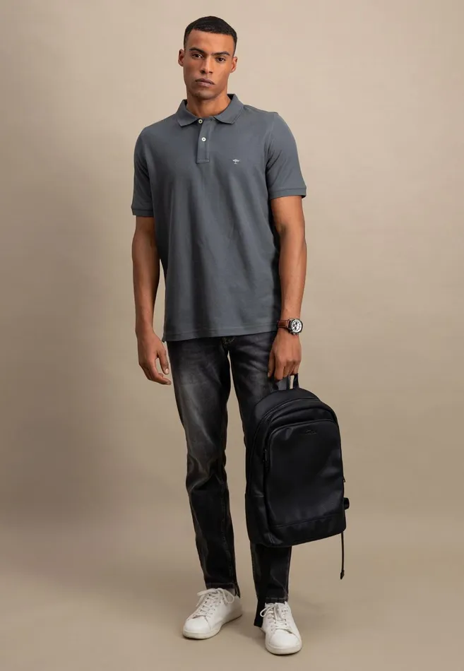 FYNCHHATTON Polo Shirt Made Of Premium Cotton Blackpacificmidnightasphaltnavywhite Men Polo Shirt
