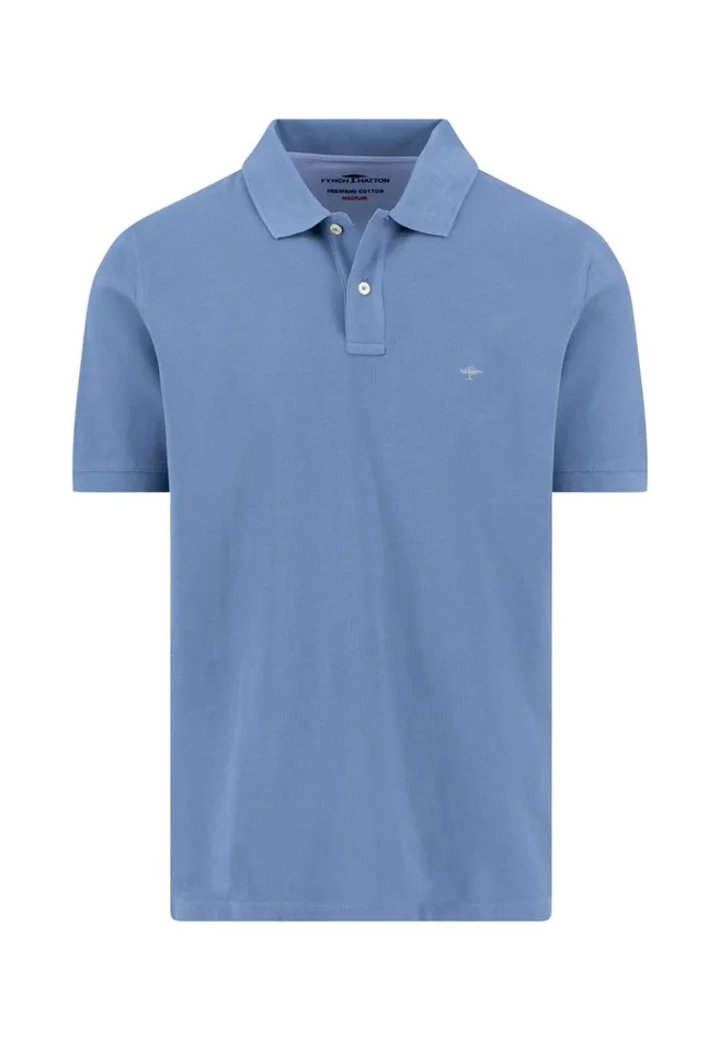 FYNCHHATTON Polo Shirt Made Of Premium Cotton Blackpacificmidnightasphaltnavywhite Men Polo Shirt