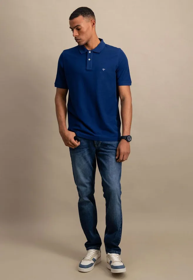 FYNCHHATTON Polo Shirt Made Of Premium Cotton Blackpacificmidnightasphaltnavywhite Men Polo Shirt