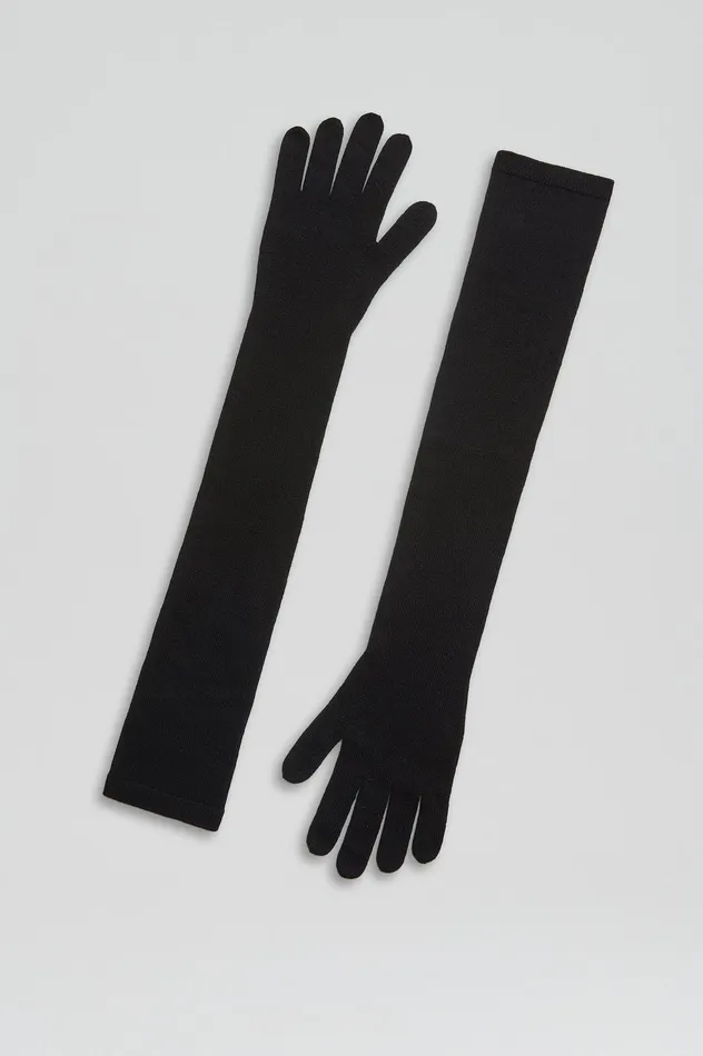 Gloves Women Scanlan Theodore CASHMERE GLOVES BLACK Gloves Women Scanlan Theodore CASHMERE GLOVES BLACK