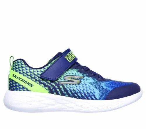 GO RUN 600 8211 Baxtux Navy Lime Kids SKECHERS Big Kids UK Sizes 36