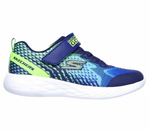 GO RUN 600 8211 Baxtux Navy Lime Kids SKECHERS Big Kids UK Sizes 36