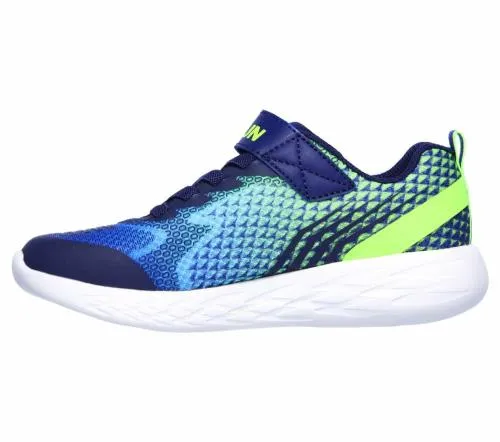 GO RUN 600 8211 Baxtux Navy Lime Kids SKECHERS Big Kids UK Sizes 36