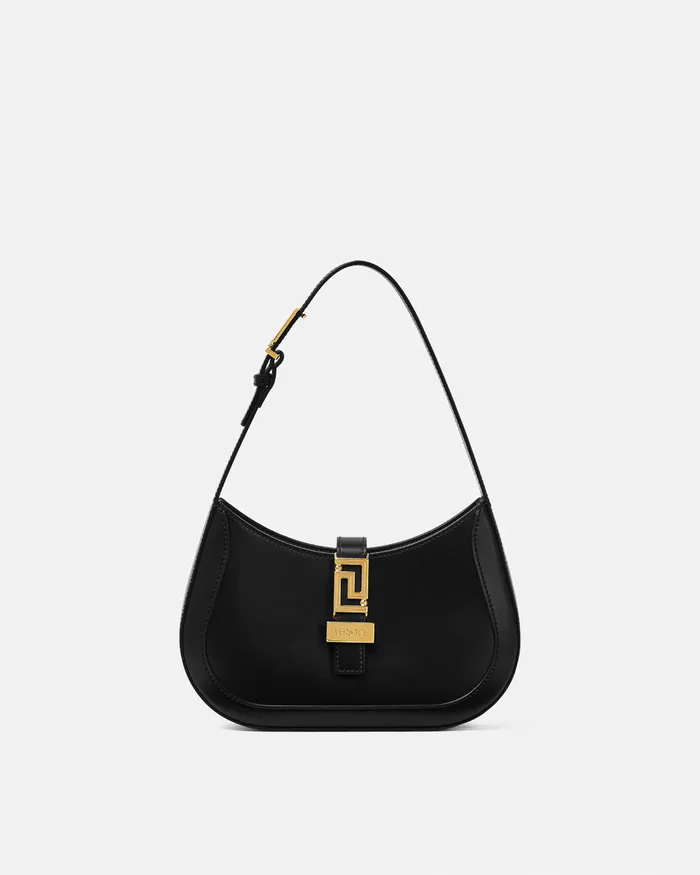 Greca Goddess Women Versace Greca Goddess Small Hobo Bag Blackgold