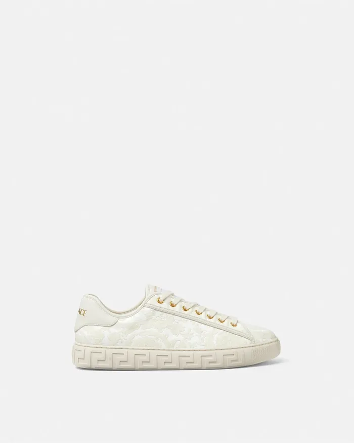 Greca Men Versace Barocco Greca Sneakers Whiteprint