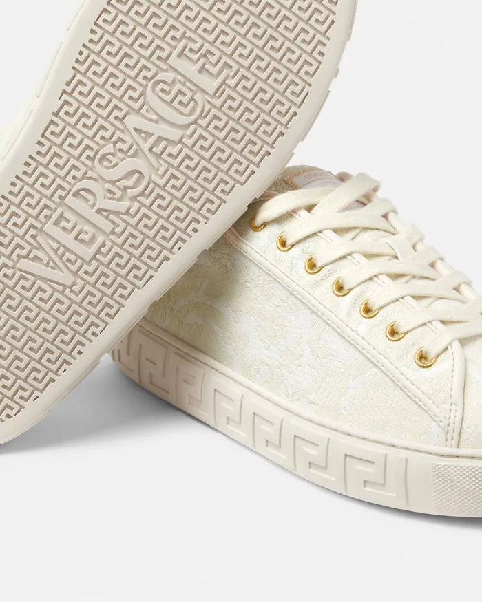 Greca Men Versace Barocco Greca Sneakers Whiteprint
