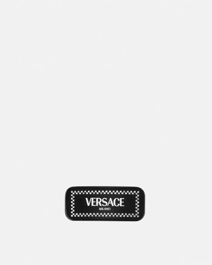 Hair Accessories Women Versace Left Crystal Milano Hair Clip Black
