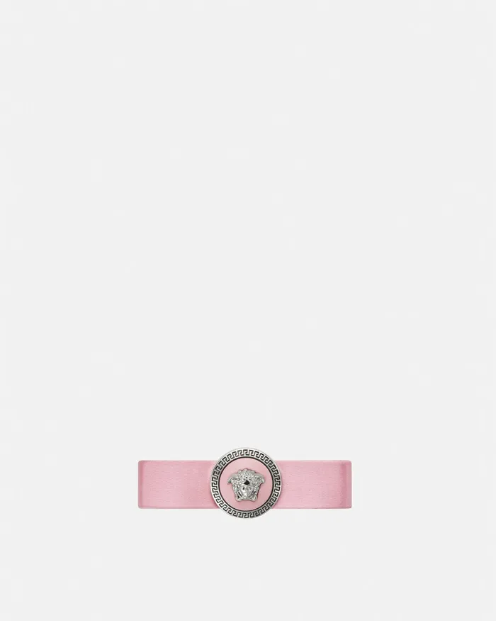 Hair Accessories Women Versace Left Gianni Ribbon Hair Pin Pink