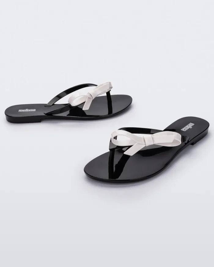 Harmonic Sweet Blackwhite Women Melissa Flip Flops
