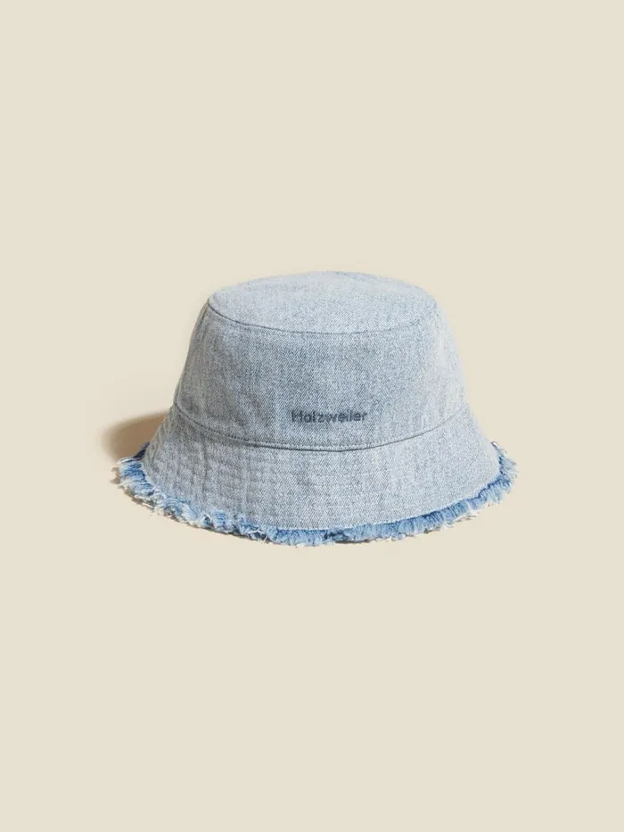 Hats WomenMen Holzweiler Pafe Denim Bucket Hat Lt Blue