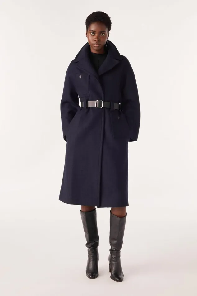 HayaLong Belted Coat Clothing Baandsh Jackets and Coats