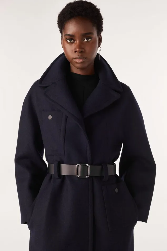 HayaLong Belted Coat Clothing Baandsh Jackets and Coats