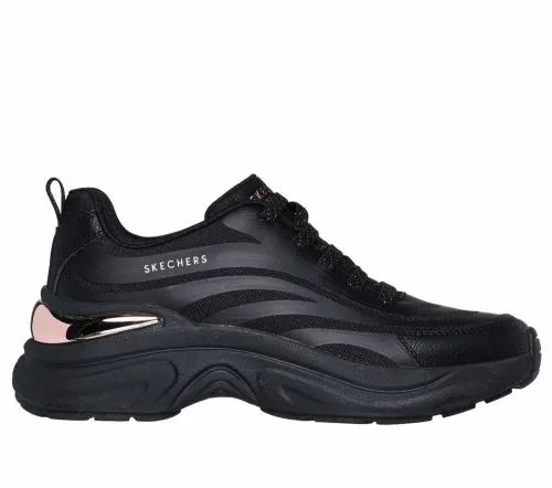 Hazel 8211 Step N Flow Black Women SKECHERS Lace Up