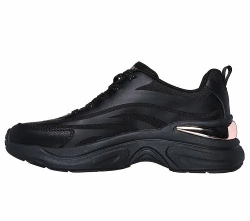 Hazel 8211 Step N Flow Black Women SKECHERS Lace Up