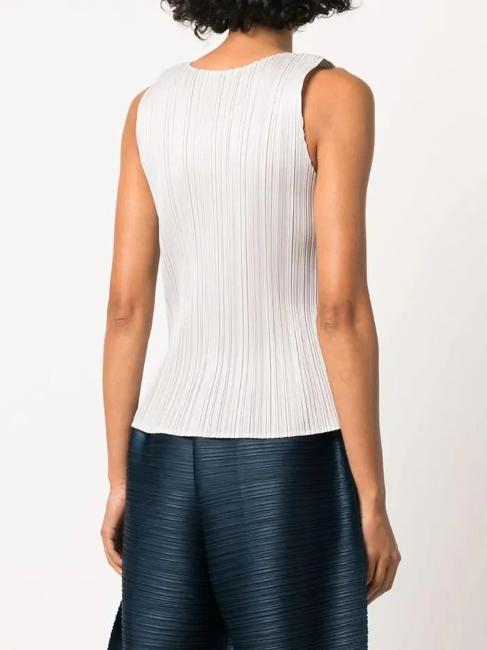 Henrik Vibskov Boutique AW23 Drop 2 Sleeveless Top 8211 Light Grey Women Tops