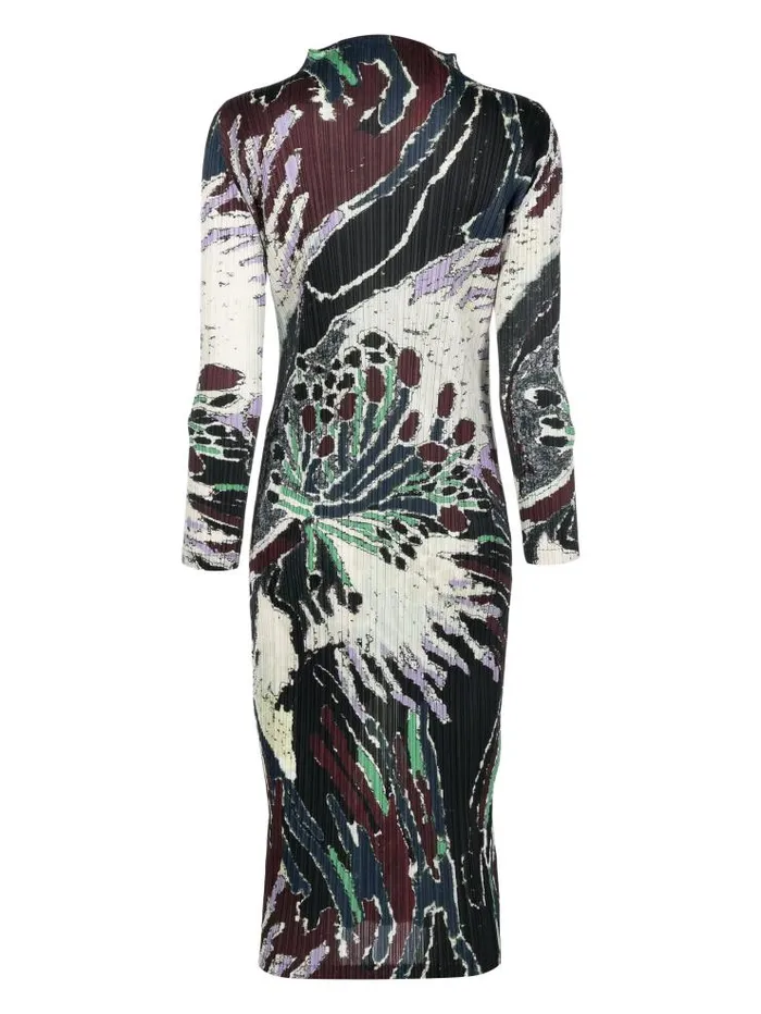 Henrik Vibskov Boutique AW23 Mock Neck Dress 8211 Frosty Forest Women Dresses