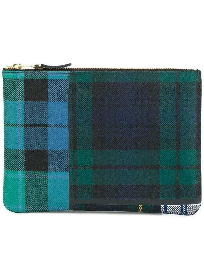 Henrik Vibskov Boutique CDSA5100TP Tartan Patchwork 8211 Green Men Wallets