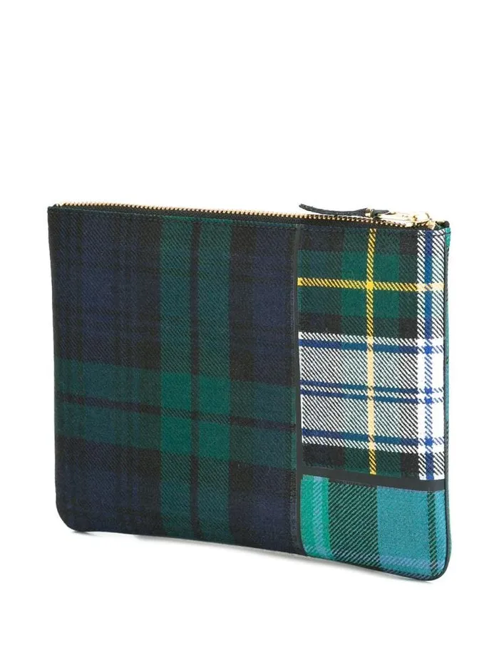Henrik Vibskov Boutique CDSA5100TP Tartan Patchwork 8211 Green Men Wallets