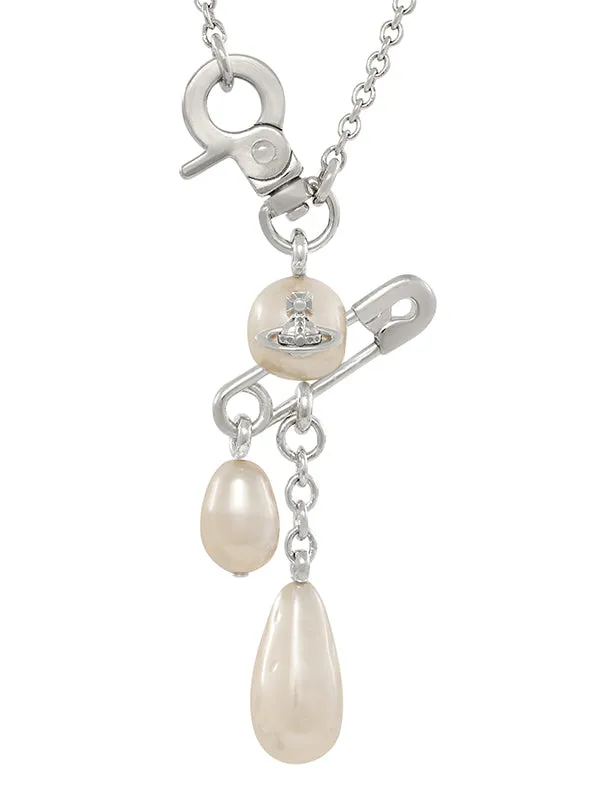 Henrik Vibskov Boutique Claude Small Necklace 8211 PlatinumCreamrose Pearl Men Necklaces Henrik Vibskov Boutique Claude Small Necklace 8211 PlatinumCreamrose Pearl Men Necklaces