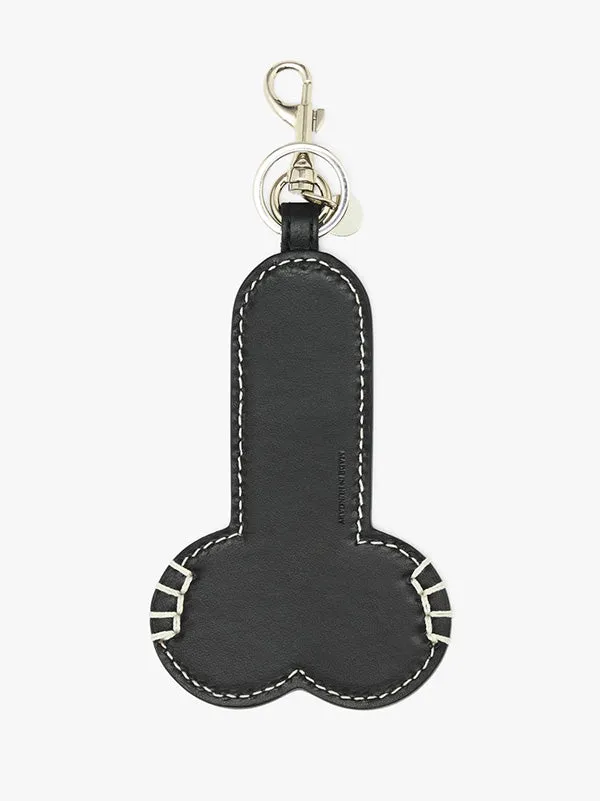 Henrik Vibskov Boutique Contrast Topstitch Penis Keyring 8211 Black Men Other Accessories