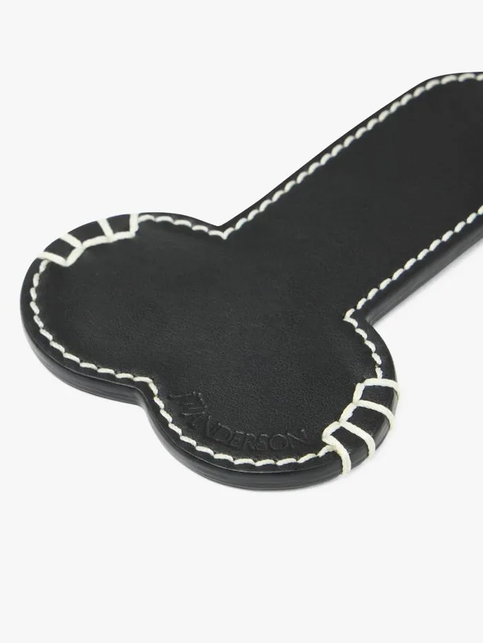 Henrik Vibskov Boutique Contrast Topstitch Penis Keyring 8211 Black Men Other Accessories