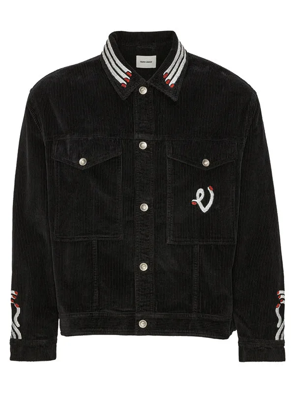 Henrik Vibskov Boutique Cosmos Corduroy Jacket 8211 Black Men Jackets and Coats Henrik Vibskov Boutique Cosmos Corduroy Jacket 8211 Black Men Jackets and Coats